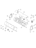 CONTROL PANEL Diagram and Parts List for ALE866SBW  Amana Dryer