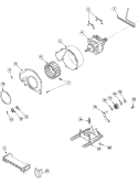 MOTOR AND FAN ASSEMBLY Diagram and Parts List for ALG866SCW PALG866SCW Amana Dryer