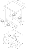 Part Location Diagram of 32053002C Whirlpool PANEL, CONTROL-SCREENED (BSQ)