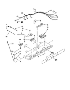 Control Parts Diagram and Parts List for MSD2574VEM12  Maytag Refrigerator