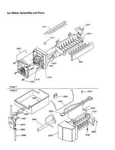 Ice Maker Assembly And Parts Diagram and Parts List for TXI18VE-P1302402WE  Amana Refrigerator