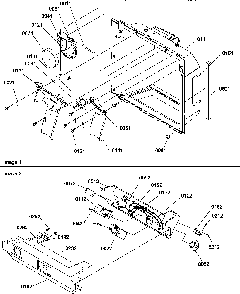 Ice/water Cavity, Electronic Bracket Assy Diagram and Parts List for SRD520TW-P1313101WW  Amana Refrigerator