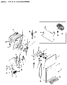 Ice & Water Dispenser Diagram and Parts List for JRSD246B MBQ81C Jenn-Air Refrigerator