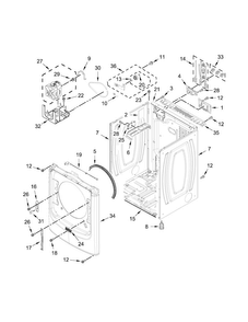 Part Location Diagram of W11123144 Whirlpool PANEL