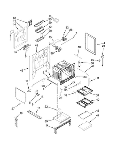 Chassis Parts Diagram and Parts List for JGS9900CDF01  Jenn-Air Range