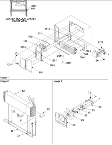 Evaporator And Fan Motor Assy Diagram and Parts List for TX21VC-P1315905WC  Amana Refrigerator