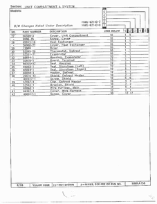 Unit Compartment And System Page 3 Diagram and Parts List for 62143-0A  Admiral Refrigerator