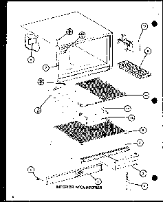 Section 19 Diagram and Parts List for CIC-4-P7621302W  Amana Refrigerator
