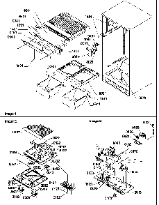 Interior Cabinet And Drain Block Assembly Diagram and Parts List for TW518VW-P1322501WW  Amana Refrigerator
