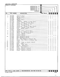 Backguard Page 2 Diagram and Parts List for 6432A  Norge Washer