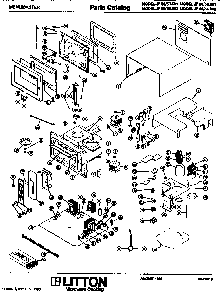 Replacement Parts Diagram and Parts List for JP80 56601 Amana Microwave
