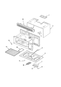 BASE & CAVITY Diagram and Parts List for ACO1560AS  Amana Microwave