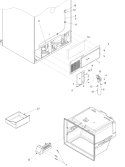 CABINET BACK Diagram and Parts List for ARB224RCB PARB224RCB0 Amana Refrigerator