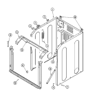 CABINET - FRONT Diagram and Parts List for MAH6500AWQ  Maytag Washer