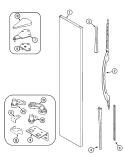 FREEZER OUTER DOOR Diagram and Parts List for PSB2352GRW  Maytag Refrigerator