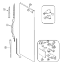FRESH FOOD OUTER DOOR Diagram and Parts List for PSB2151GRQ  Maytag Refrigerator