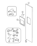 FREEZER OUTER DOOR Diagram and Parts List for GC2220DEGB  Maytag Refrigerator
