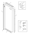 Part Location Diagram of 61004174 Whirlpool HINGE, UPPER