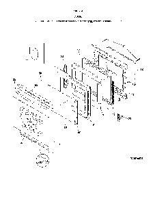 Door Diagram and Parts List for 79094242314  Kenmore Range