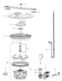 PUMP & MOTOR Diagram and Parts List for ADB2200AWS  Amana Dishwasher