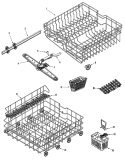 TRACK & RACK ASSEMBLY Diagram and Parts List for MDB5600AWS  Maytag Dishwasher