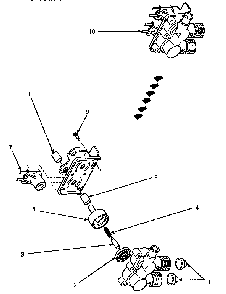 Mixing Valve Assembly Diagram and Parts List for LW8413W2 LW8413W2A Amana Washer