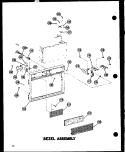 BEZEL ASSY Diagram and Parts List for RC10A-DD P7209102M Amana Microwave