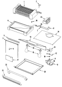 EVAPORATOR COMPARTMENT Diagram and Parts List for JS42FWDWDA  Jenn-Air Refrigerator