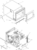 OUTERCASE Diagram and Parts List for ASE9000 P1326309M Amana Microwave