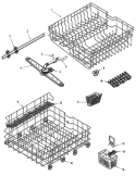 TRACK & RACK ASSEMBLY Diagram and Parts List for MDB6600AWS  Maytag Dishwasher