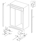 CABINET Diagram and Parts List for JS42FWDWDA  Jenn-Air Refrigerator