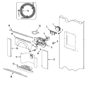 FOUNTAIN Diagram and Parts List for JS42FWDWDA  Jenn-Air Refrigerator