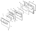 DOOR (LOWER - BDS) Diagram and Parts List for MGR6772BDS  Maytag Range