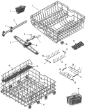 TRACK & RACK ASSEMBLY Diagram and Parts List for MDBF750AWS  Maytag Dishwasher