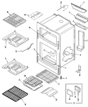 OVEN Diagram and Parts List for MGR6772BDQ  Maytag Range