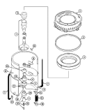 TUB Diagram and Parts List for LAT2600AAE  Maytag Washer