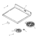 TOP ASSEMBLY Diagram and Parts List for CER3760BGW  Magic Chef Range