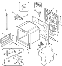 BODY Diagram and Parts List for MES5870ACW  Maytag Range