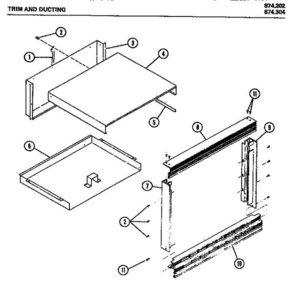 Part Location Diagram of M75D106 Whirlpool NOT AVAILABLE