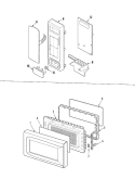 CONTROL / DOOR Diagram and Parts List for ACM0860AW  Amana Microwave