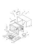 CAVITY Diagram and Parts List for ACM0860AW  Amana Microwave