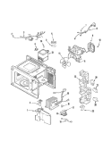 INTERIOR CONTROLS Diagram and Parts List for ACM0860AW  Amana Microwave