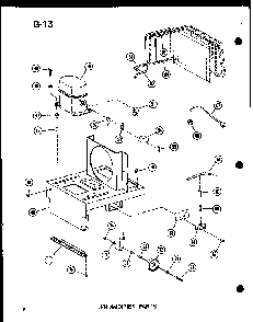 Dehumidifier Parts Diagram and Parts List for DH26-H P54341-10R Amana Dehumidifier