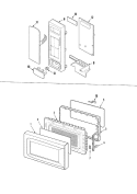 CONTROL / DOOR Diagram and Parts List for ACM1120AS  Amana Microwave
