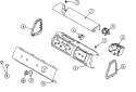 CONTROL PANEL Diagram and Parts List for ALW210RMC  Amana Washer