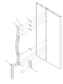 HANDLES AND TRIM Diagram and Parts List for XRSS204BW PXRSS204BW1 Amana Refrigerator