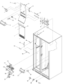 EVAP FAN ASSY AND LIGHTS Diagram and Parts List for XRSS204BB PXRSS204BB0 Amana Refrigerator