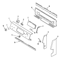 CONTROL PANEL Diagram and Parts List for MER5730BGW  Maytag Range