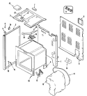 BODY Diagram and Parts List for MER5530BGW  Maytag Range