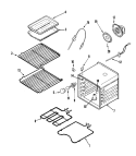 OVEN Diagram and Parts List for JJW9530CCS  Jenn-Air Wall Oven
